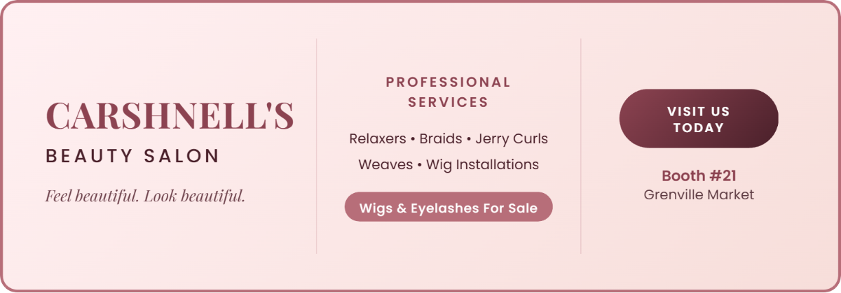 Carshnell's Beauty Salon Ad