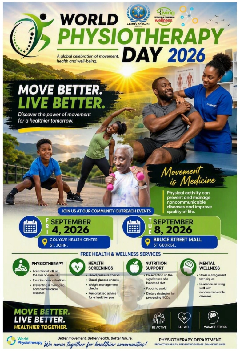 Grenada Observes World Physiotherapy Day 2026 with Free Health Clinics